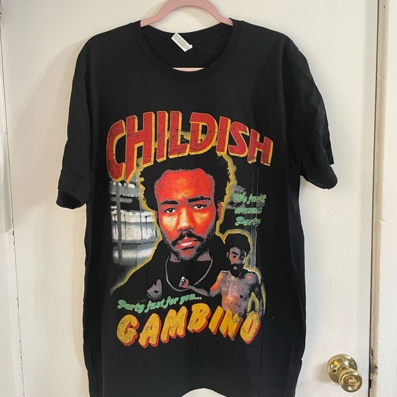 None Other - Childish Gambino Black Graphic T-Shirt in extra large- brand new